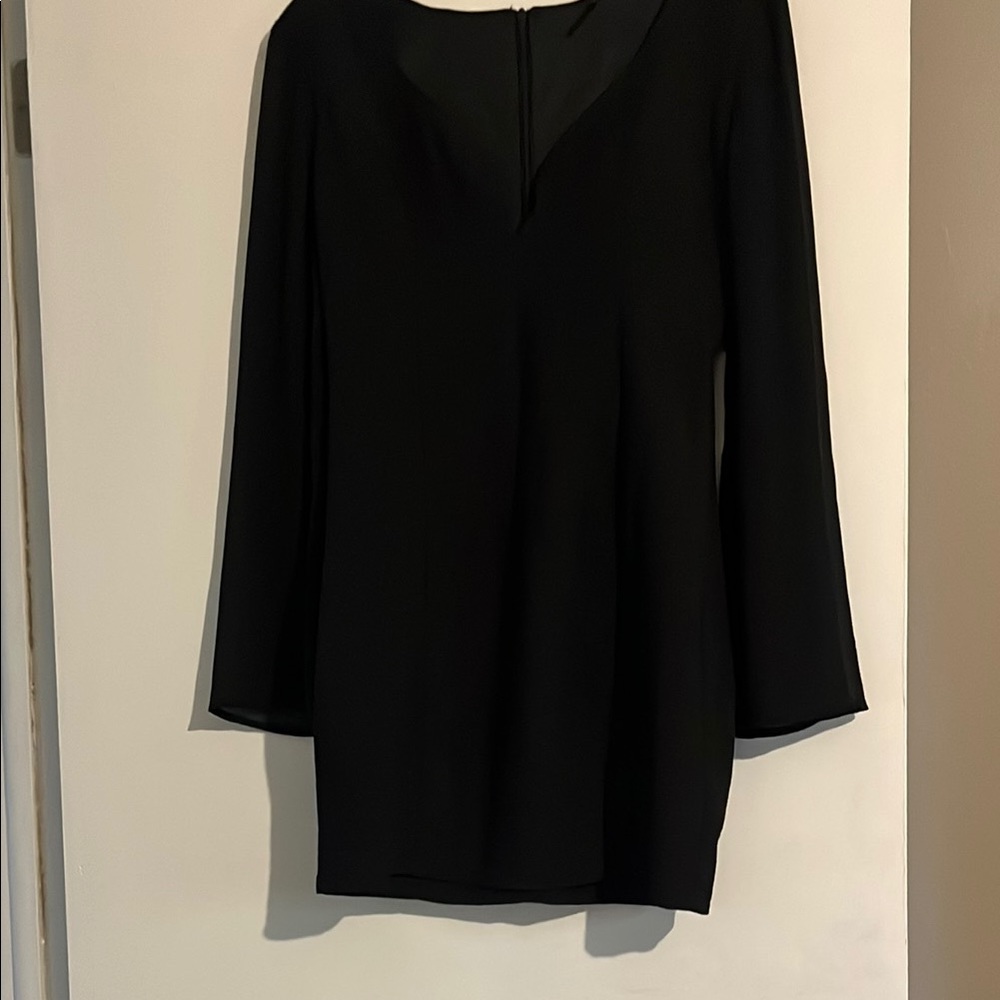 Elegant Black Long Sleeve Dress